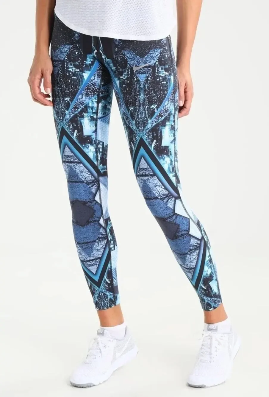 NWT Nike Dri-Fit Womens Epic Lux 2.0 Leggings Running Medium Blue Training Gym